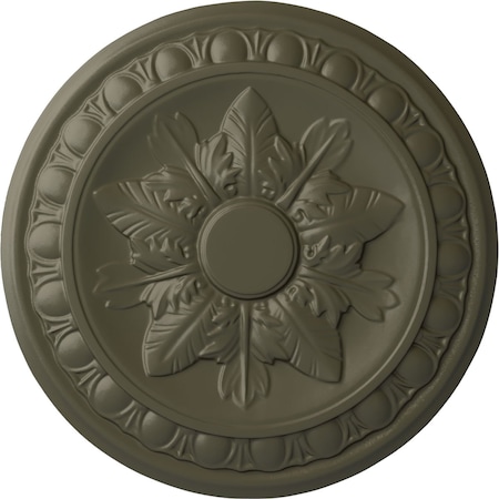 Ekena Millwork Exeter Ceiling Medallion (Fits Canopies up to 3 1/8"), Hand-Painted Witch Hazel, 17 3/4"OD x 1 1/8"P CM17EXWHF